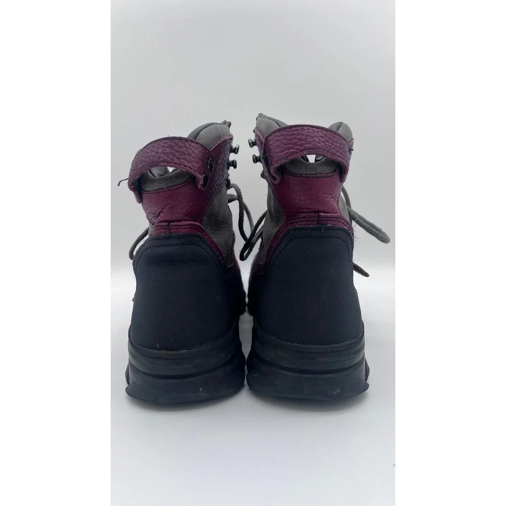 Polo Ralph Lauren Huntswood‎ Mens 12D Burgundy Grey Leather  display picture 2